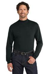 Interlock Knit Mock Turtleneck